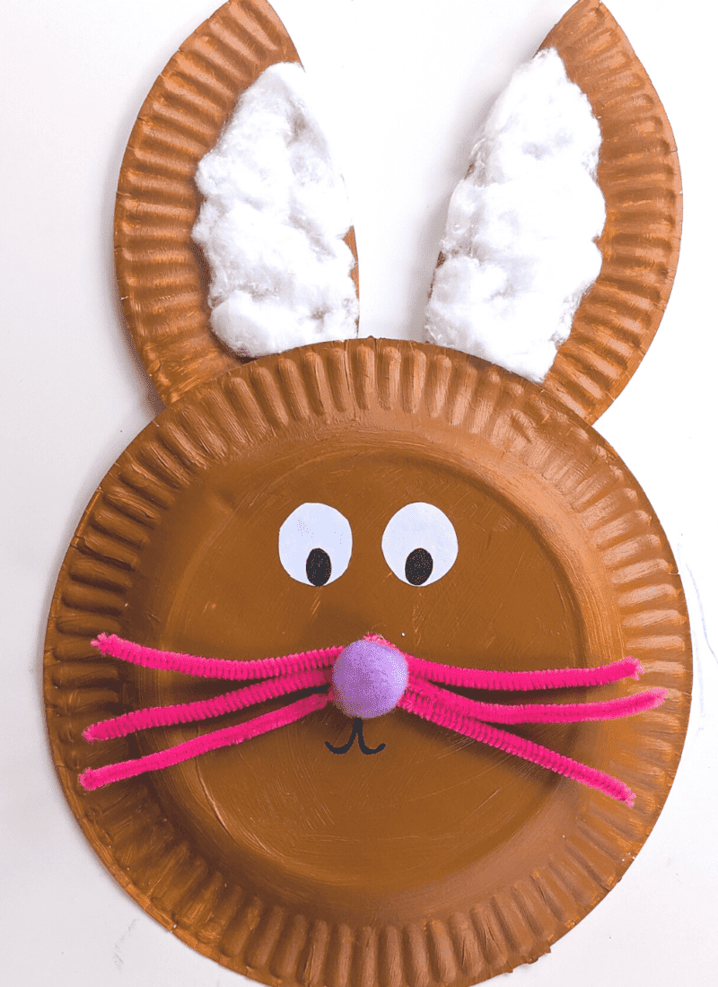 Easy Bunny Paper Plate Craft for kids