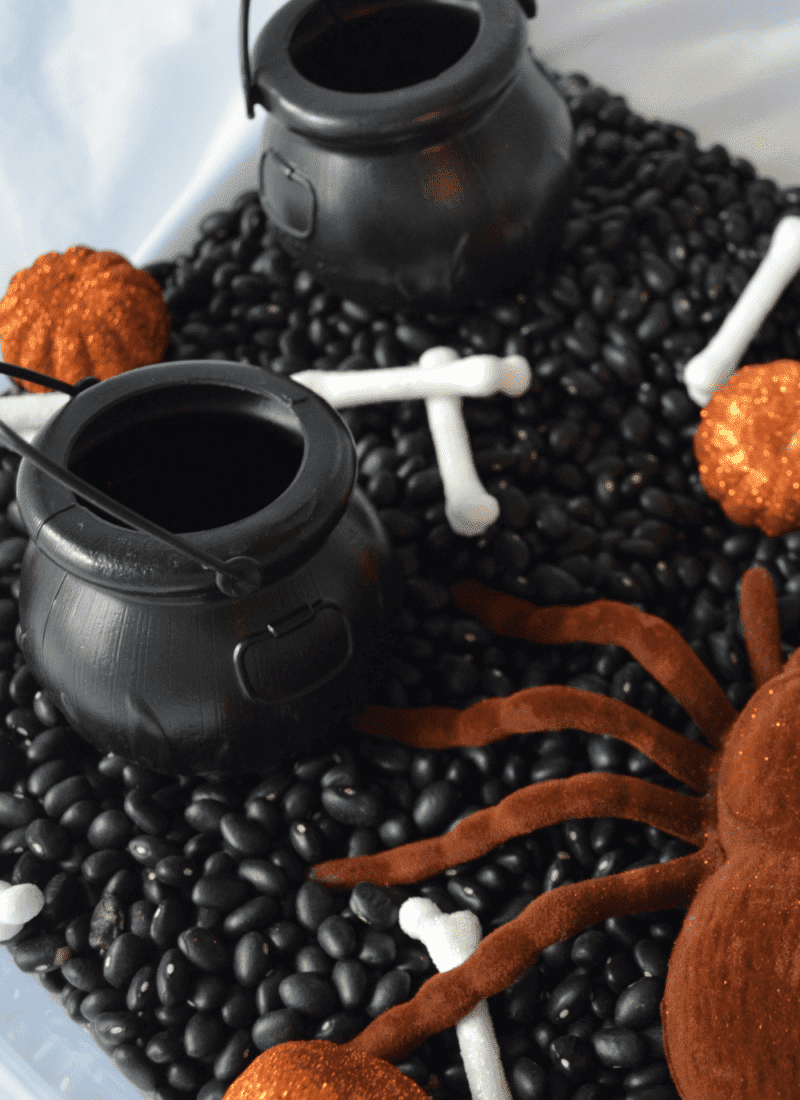 halloween sensory bin