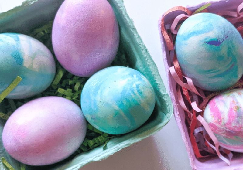 How to dye Easter Eggs with Cool Whip