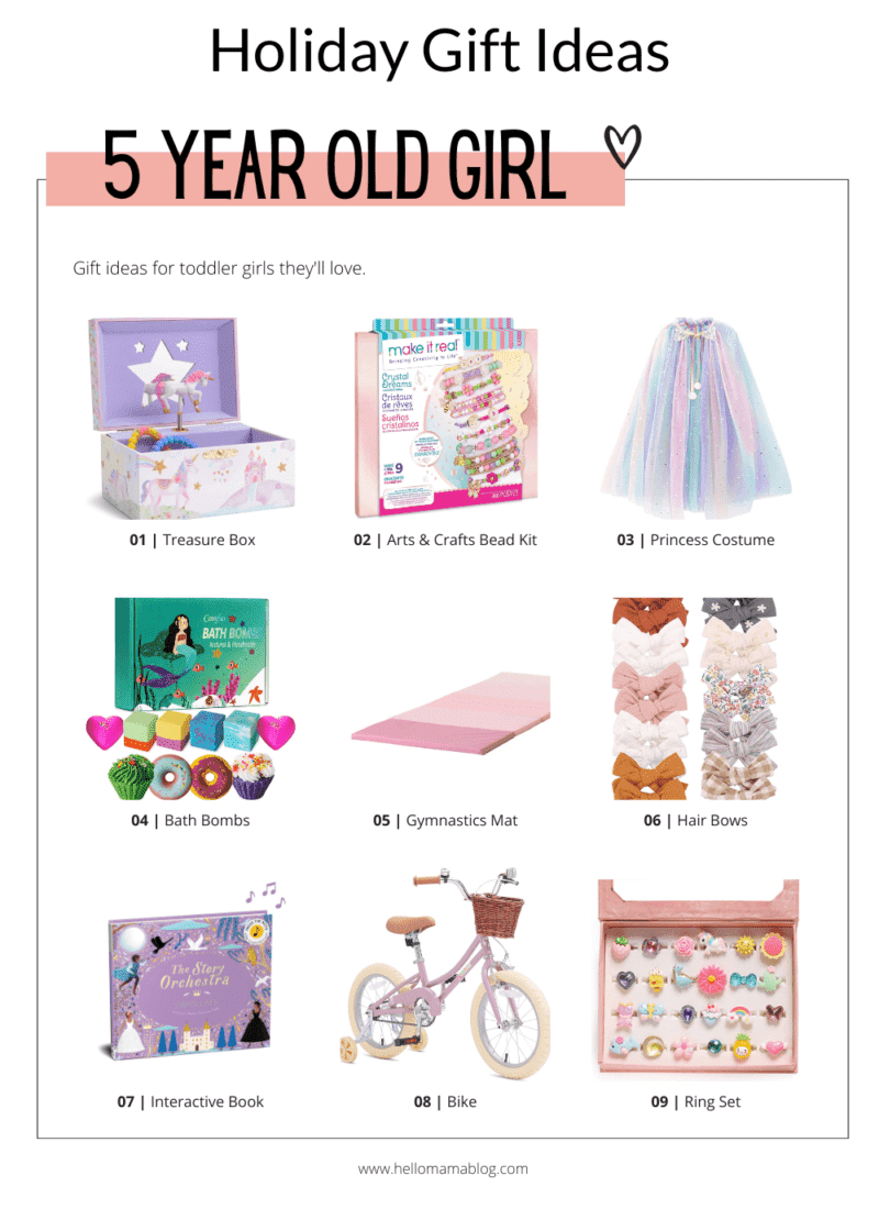 Gift ideas for 5 year old girl