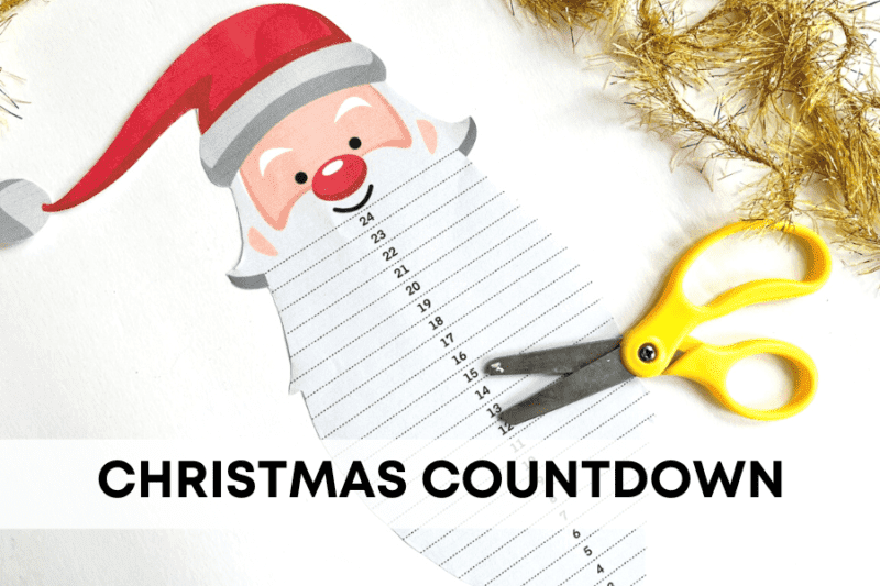 FREE Printable Christmas Countdown for kids